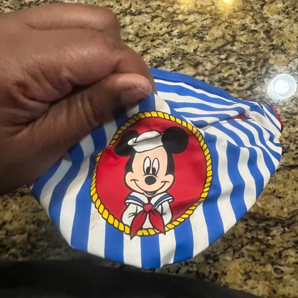 Rare Vintage Mickey Stuff For Kids Sailor Mickey‎ Fanny Pack Blue White Stripe